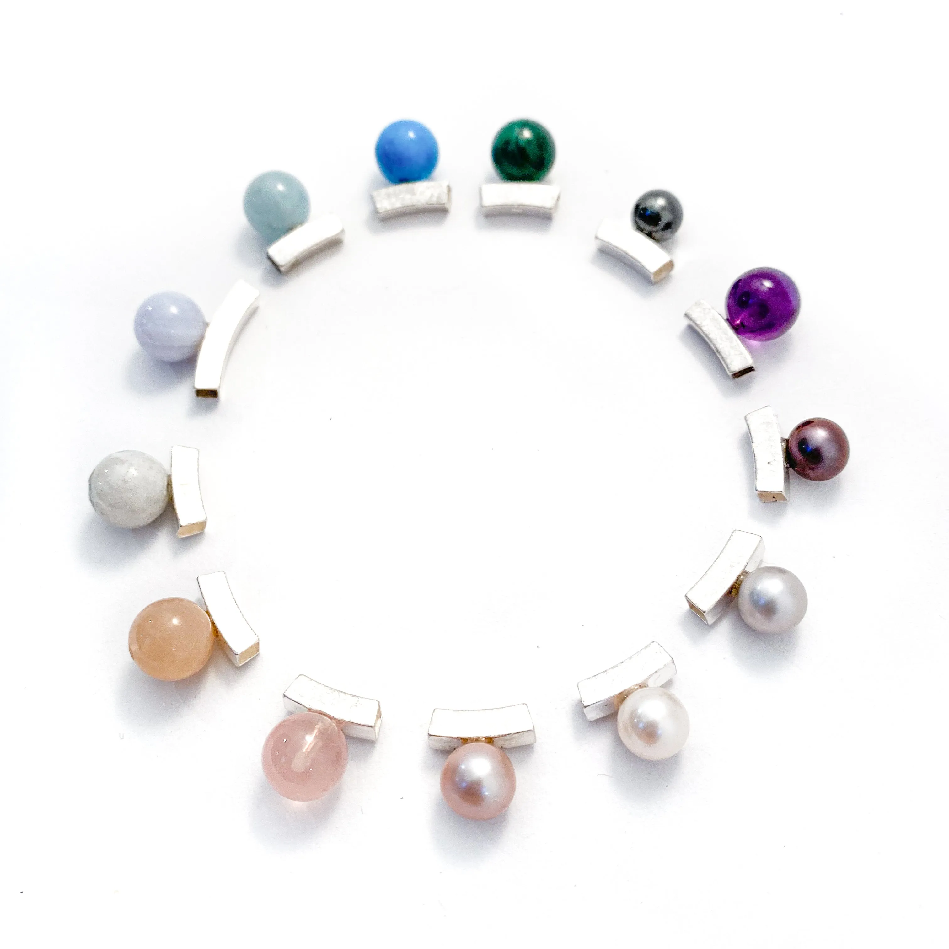 Birthstone Bead Slider Necklace