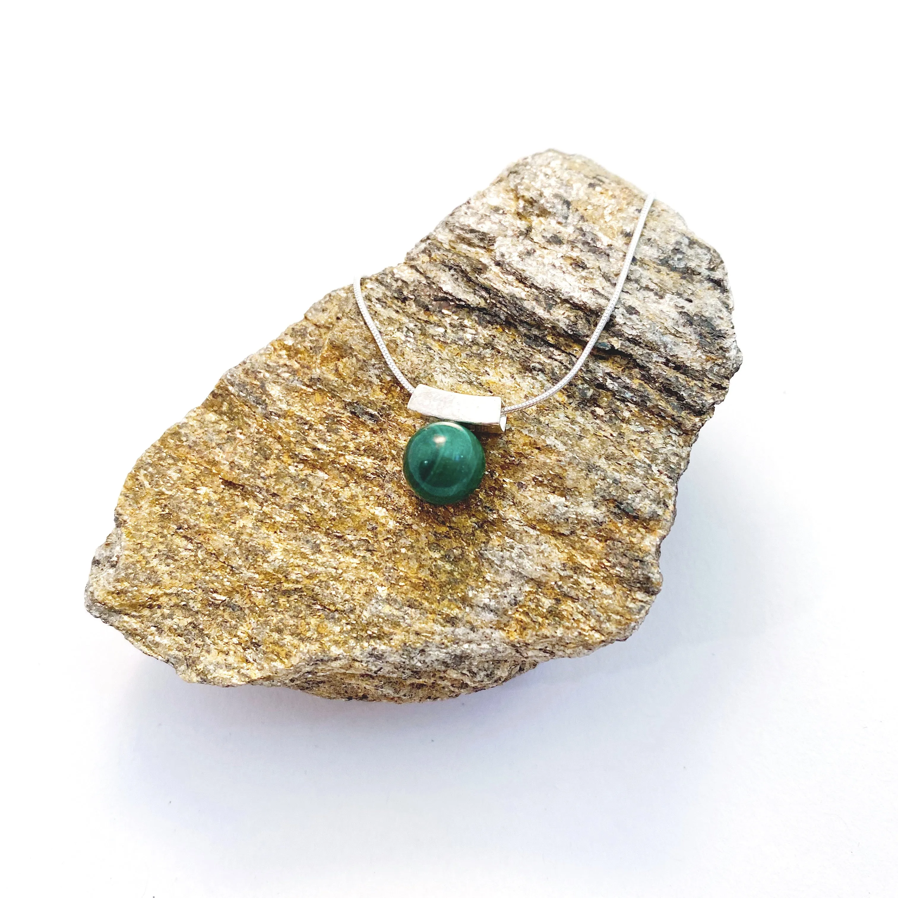 Birthstone Bead Slider Necklace