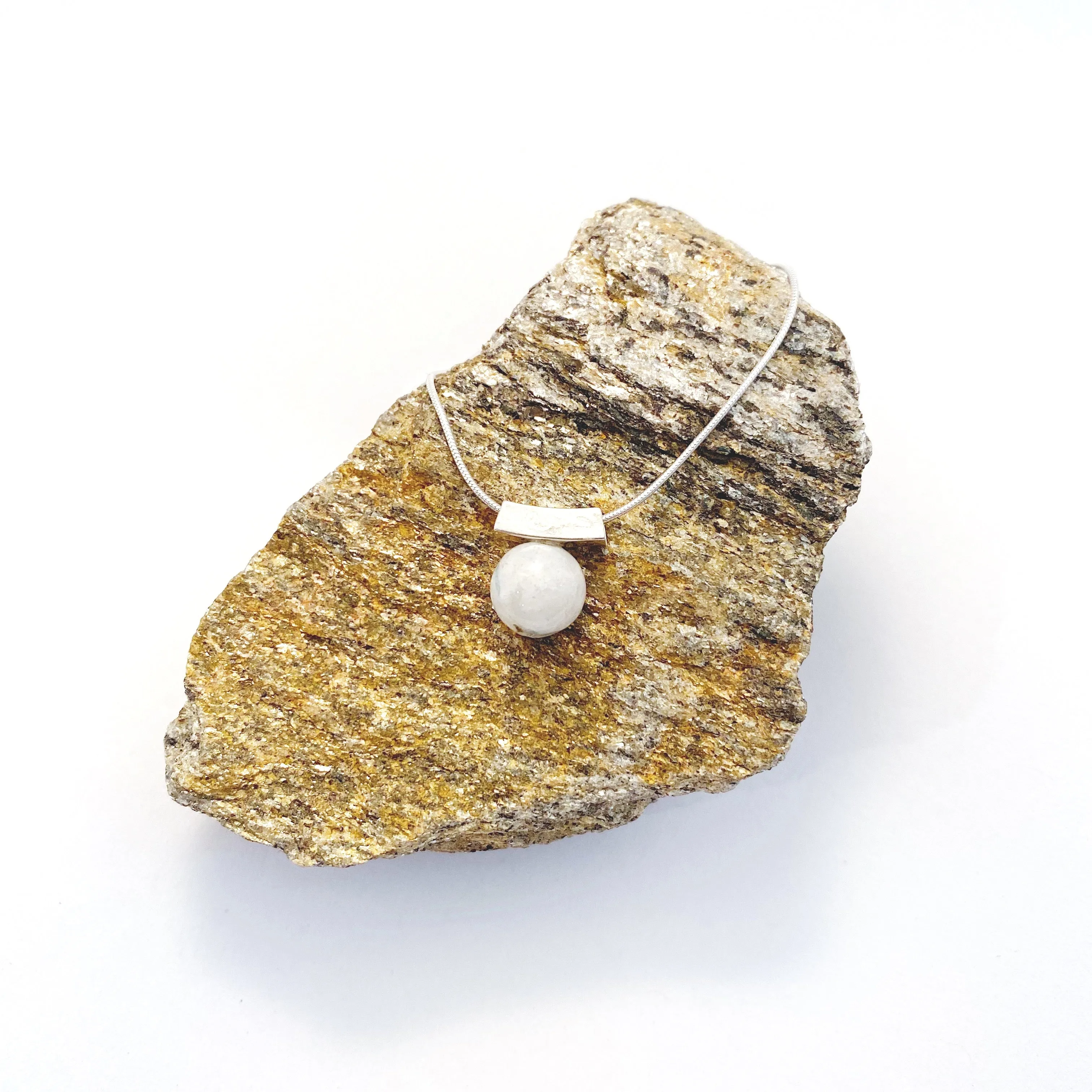 Birthstone Bead Slider Necklace