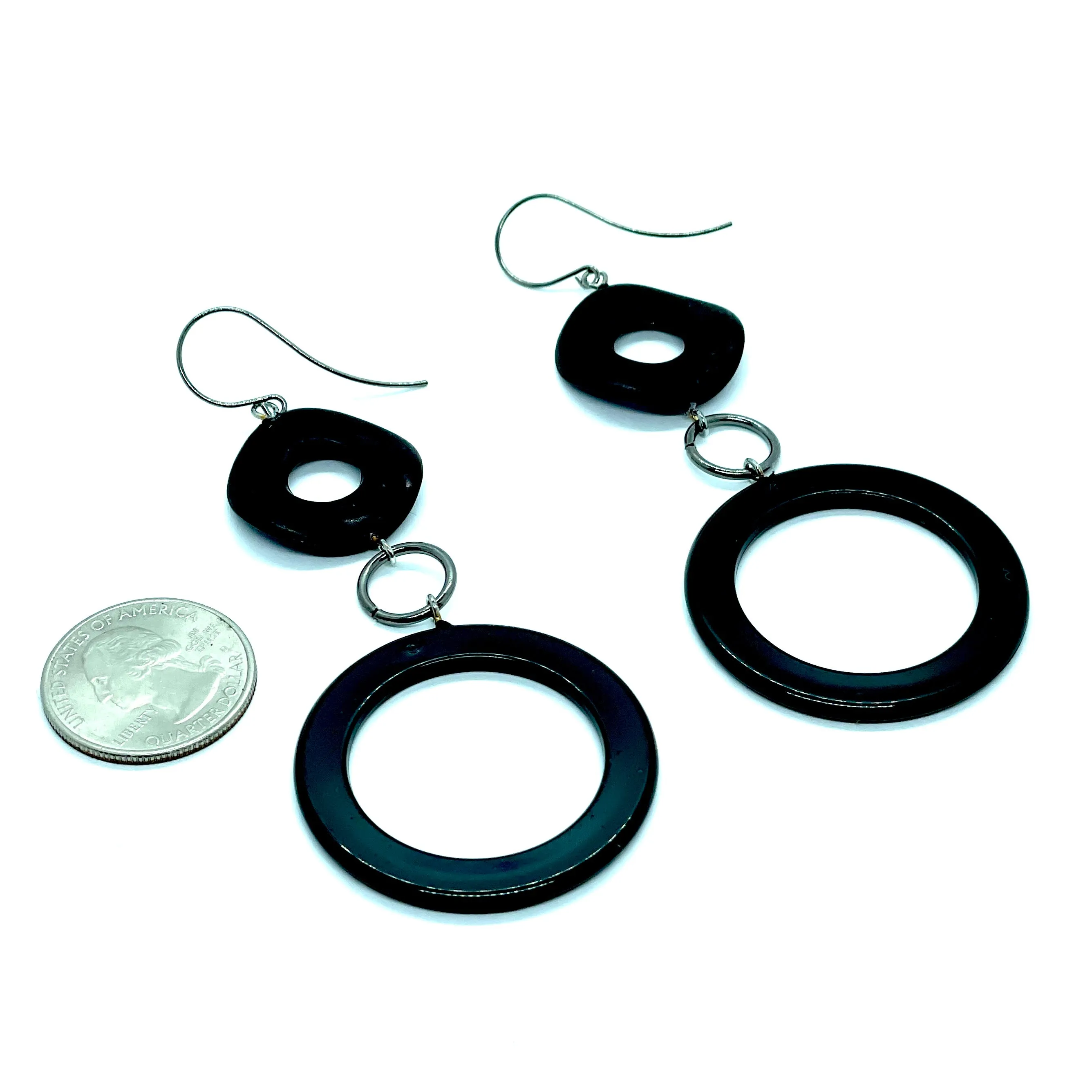 Black Olivia Earrings
