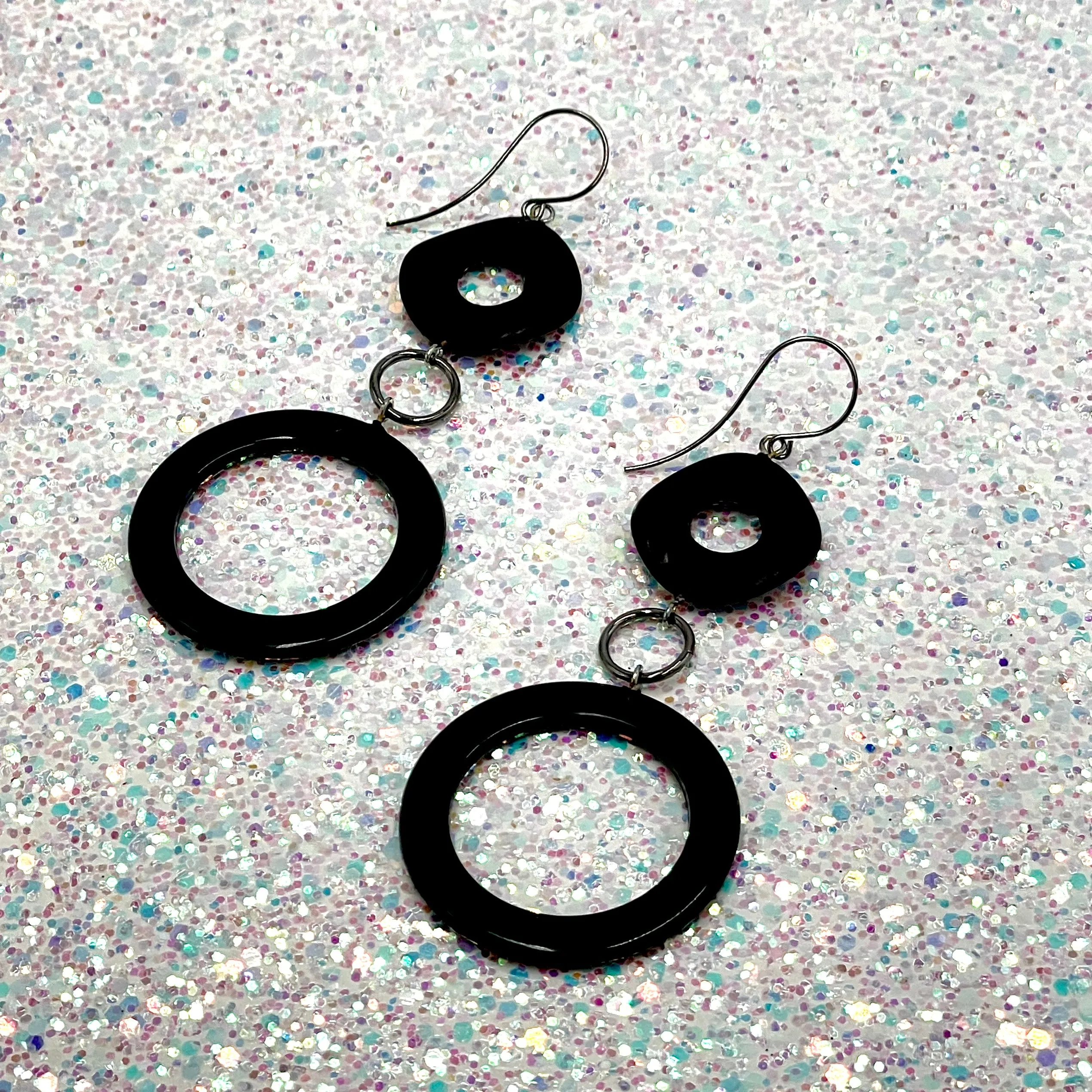 Black Olivia Earrings