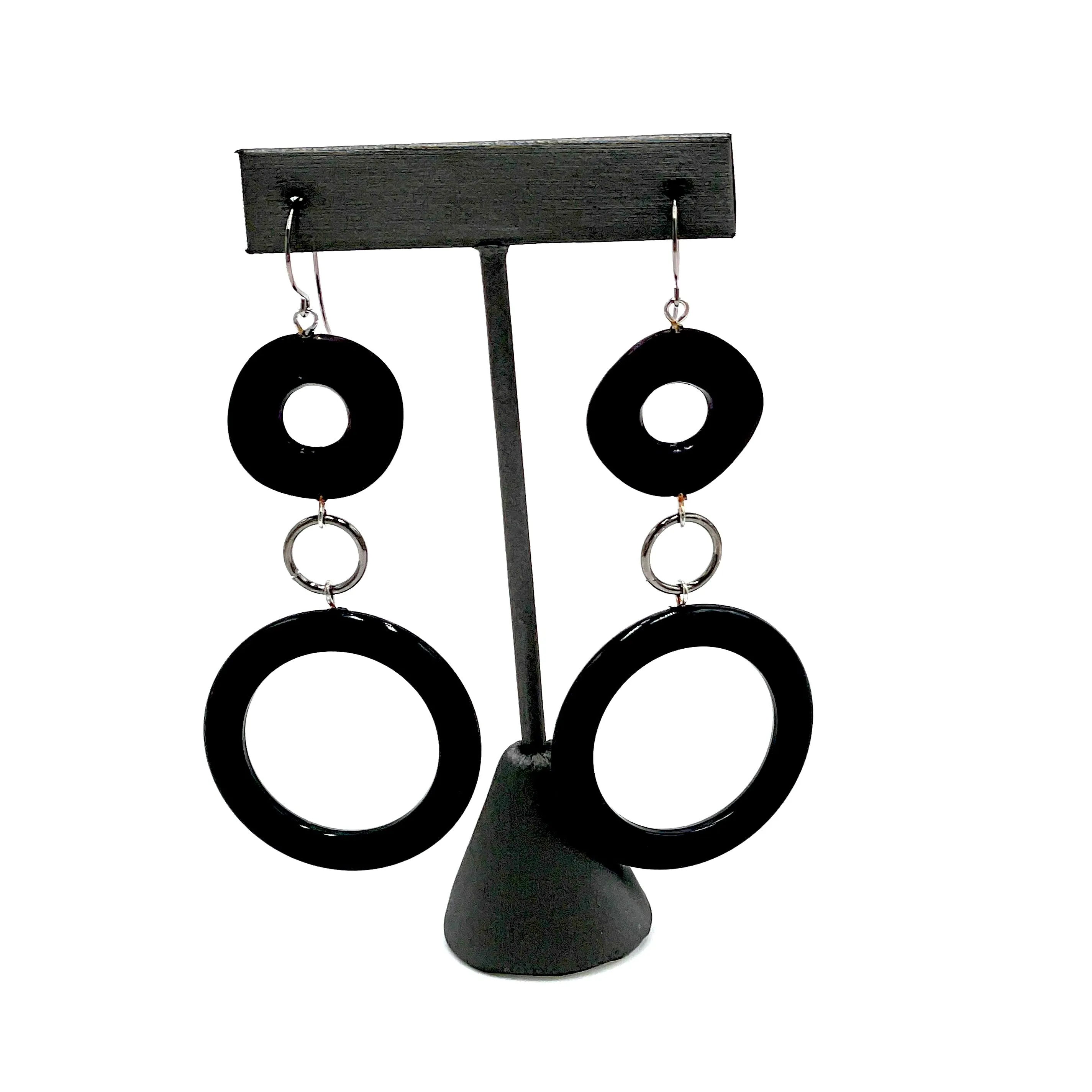 Black Olivia Earrings