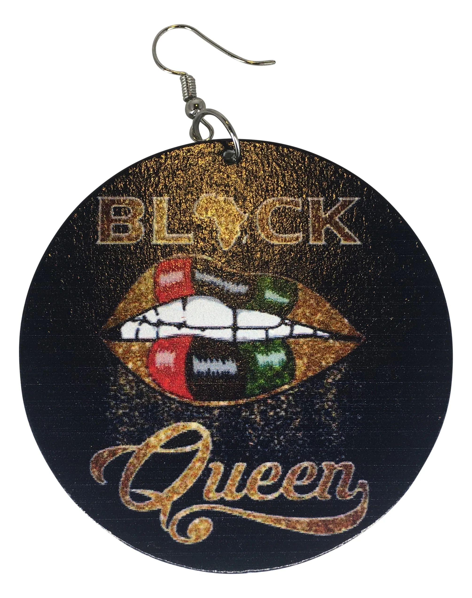 Black Queen Earrings Pan African | Natural hair | Afrocentric | jewelry | accessories