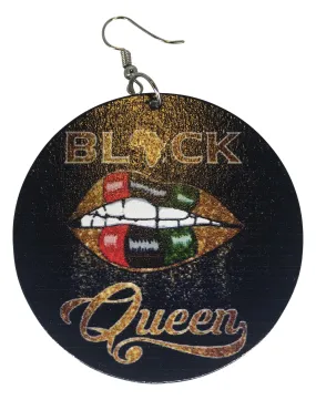 Black Queen Earrings Pan African | Natural hair | Afrocentric | jewelry | accessories