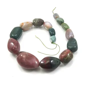 Bloodstone Fine Tumbled Nugget Strand (Option 5)