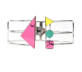 BT 5 COLLAR NECKLACE WITH TURQUOISE, YELLOW AND PINK