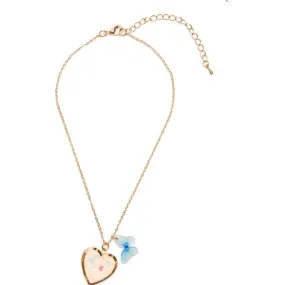 Butterfly Heart Locket Necklace