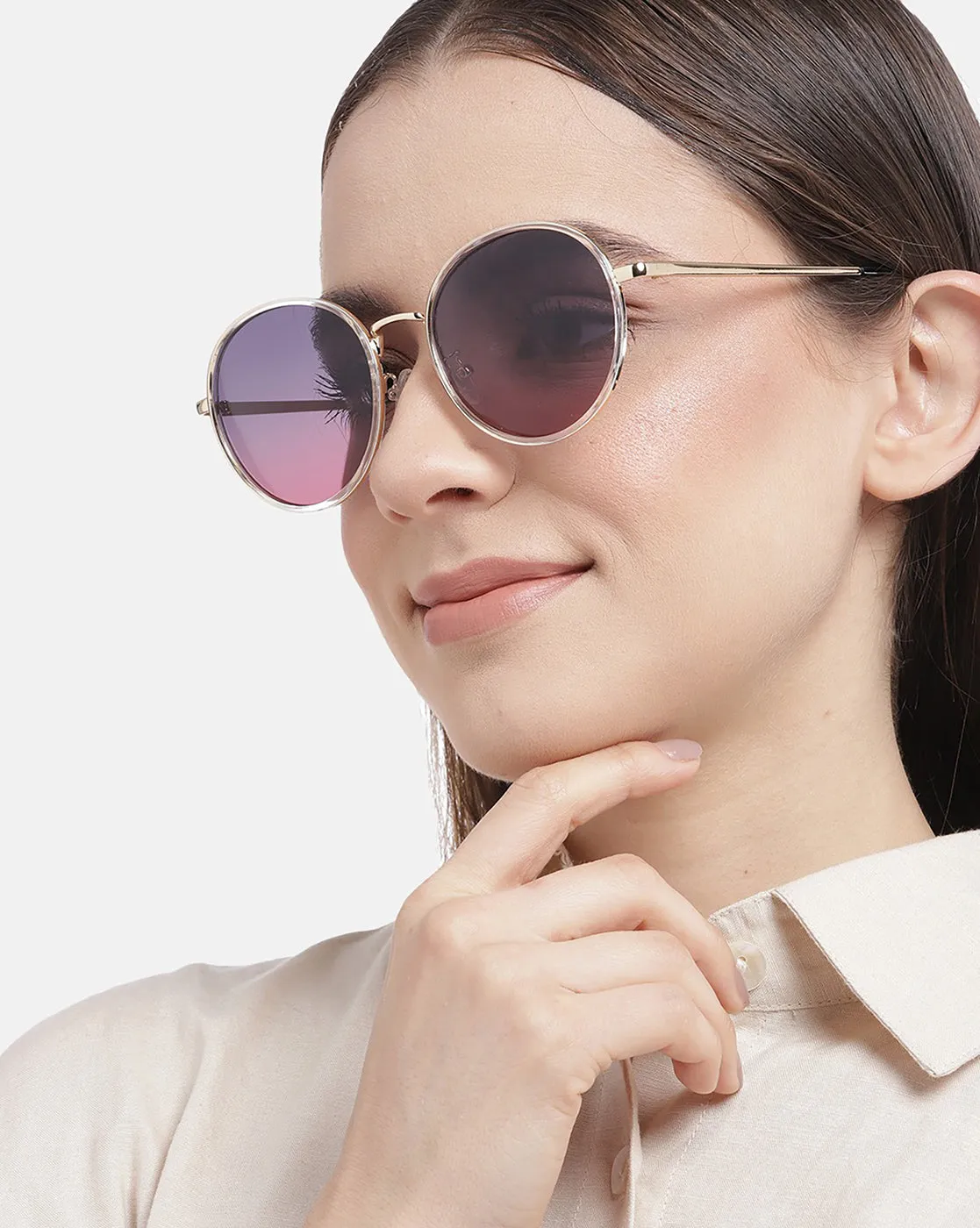 Carlton London Oval Sunglasses With Uv Protected Lens For Women