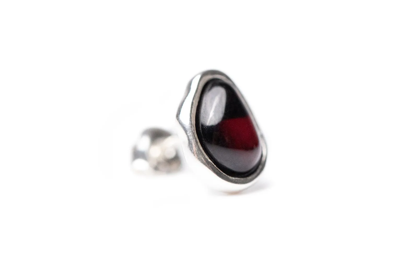 Cherry Amber ELEMENTS Stud Earrings