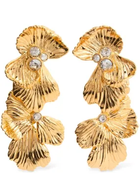 Chloé   Flowers crystal drop earrings 