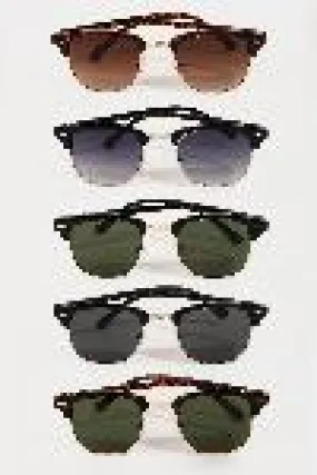 City Stroll Wire Frame Club Master Sunglasses (Assorted)