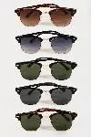 City Stroll Wire Frame Club Master Sunglasses (Assorted)