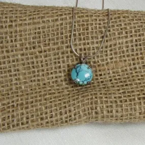 Classic Turquoise Pendant Necklace