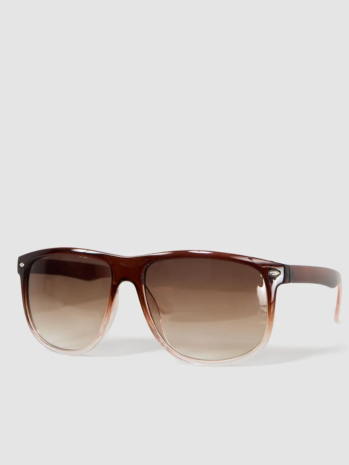 Clear Frame Wayfarer Sunglasses