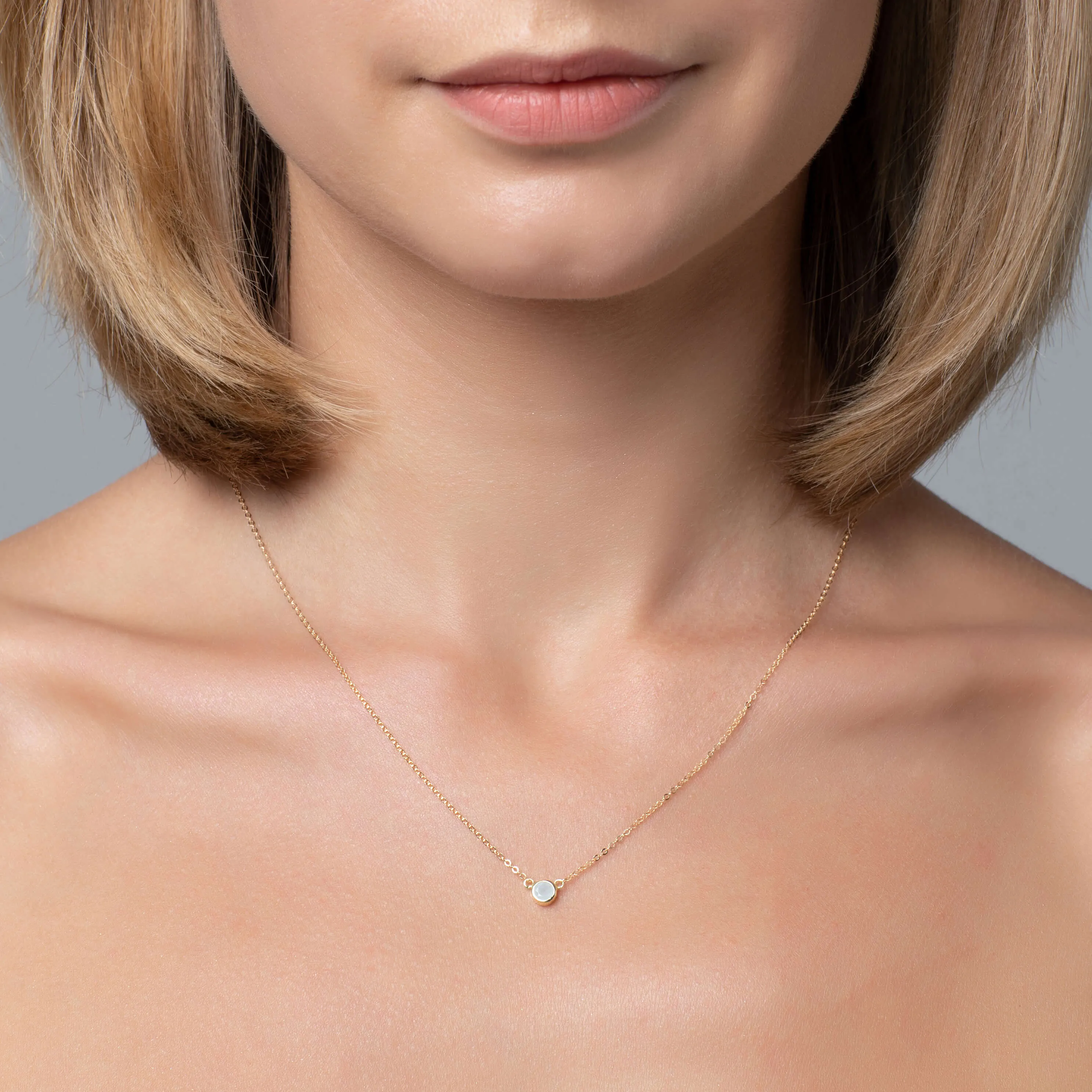Comino Gold Aquamarine Necklace