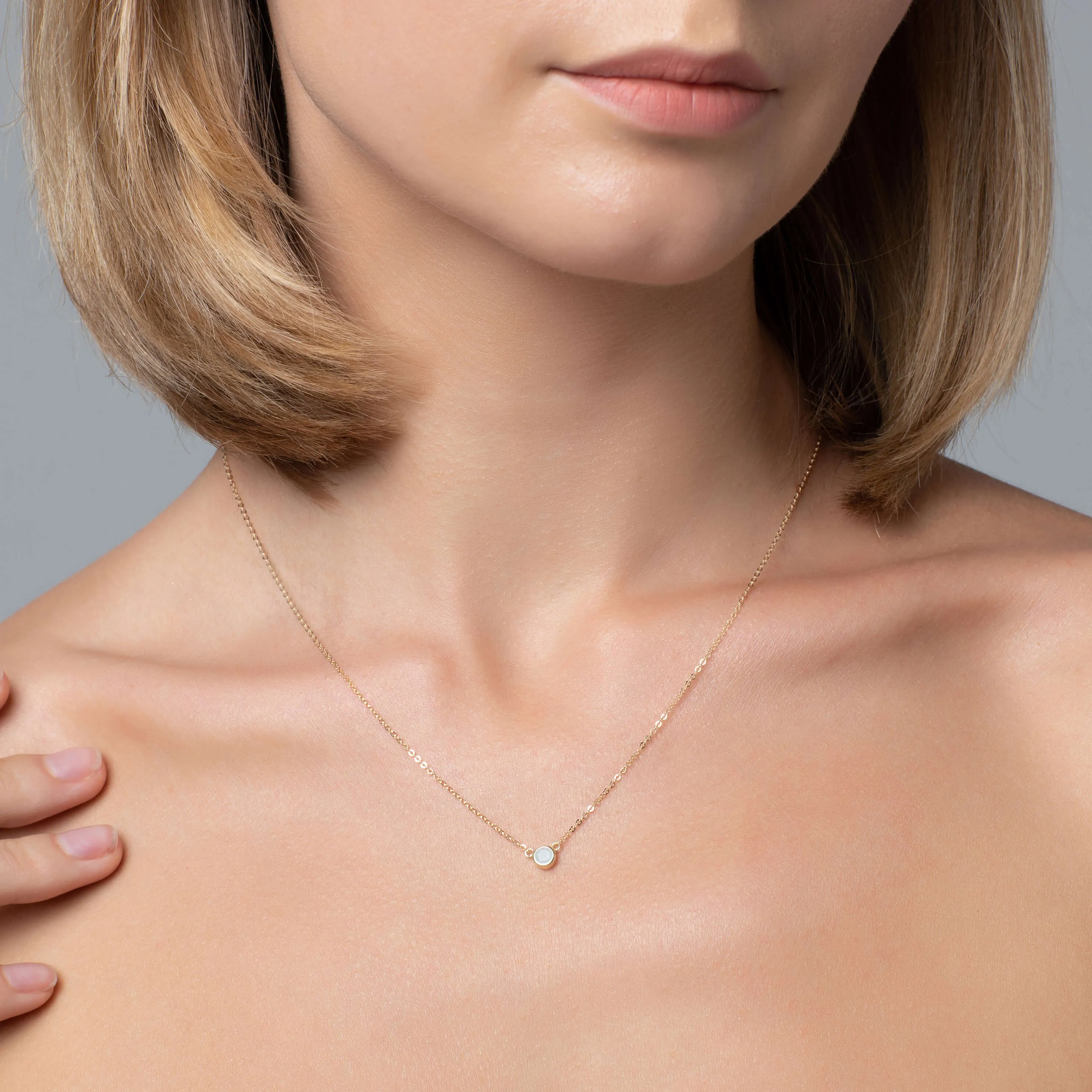 Comino Gold Aquamarine Necklace