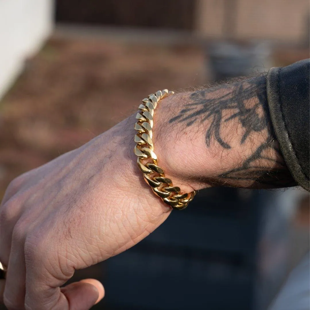 Cuban Bracelet (Gold) 11MM
