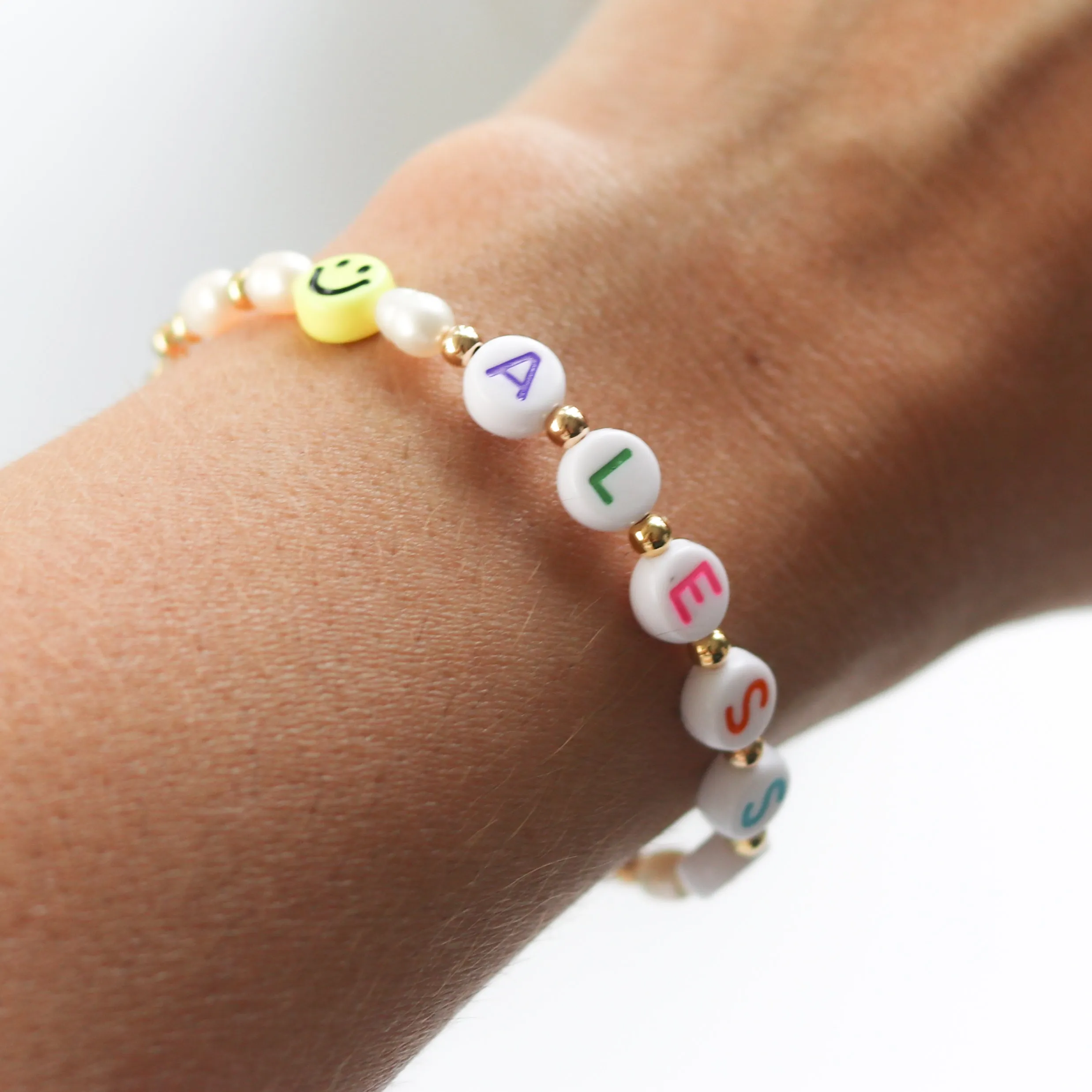 Custom Happy Name Bracelet
