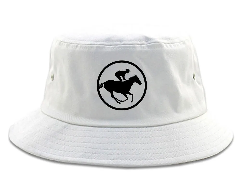 Derby Horse Racing Chest Mens Bucket Hat