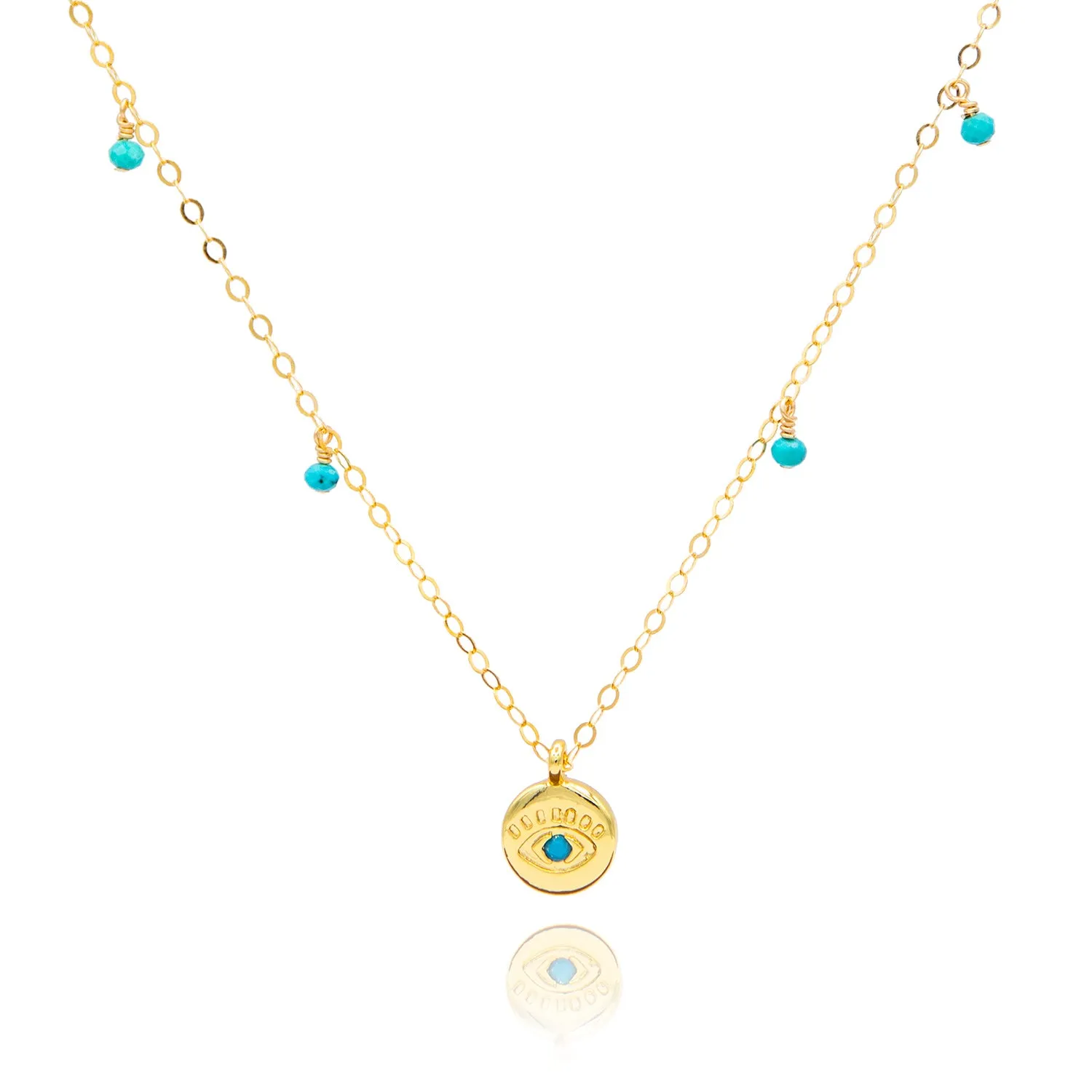 Evil Eye Drop Necklace