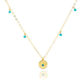 Evil Eye Drop Necklace