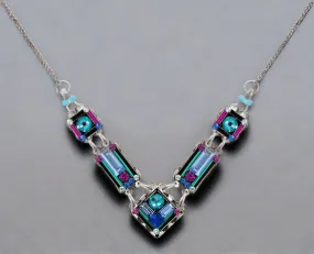 Firefly Jewelry Architectural Small Necklace-Light Turquoise