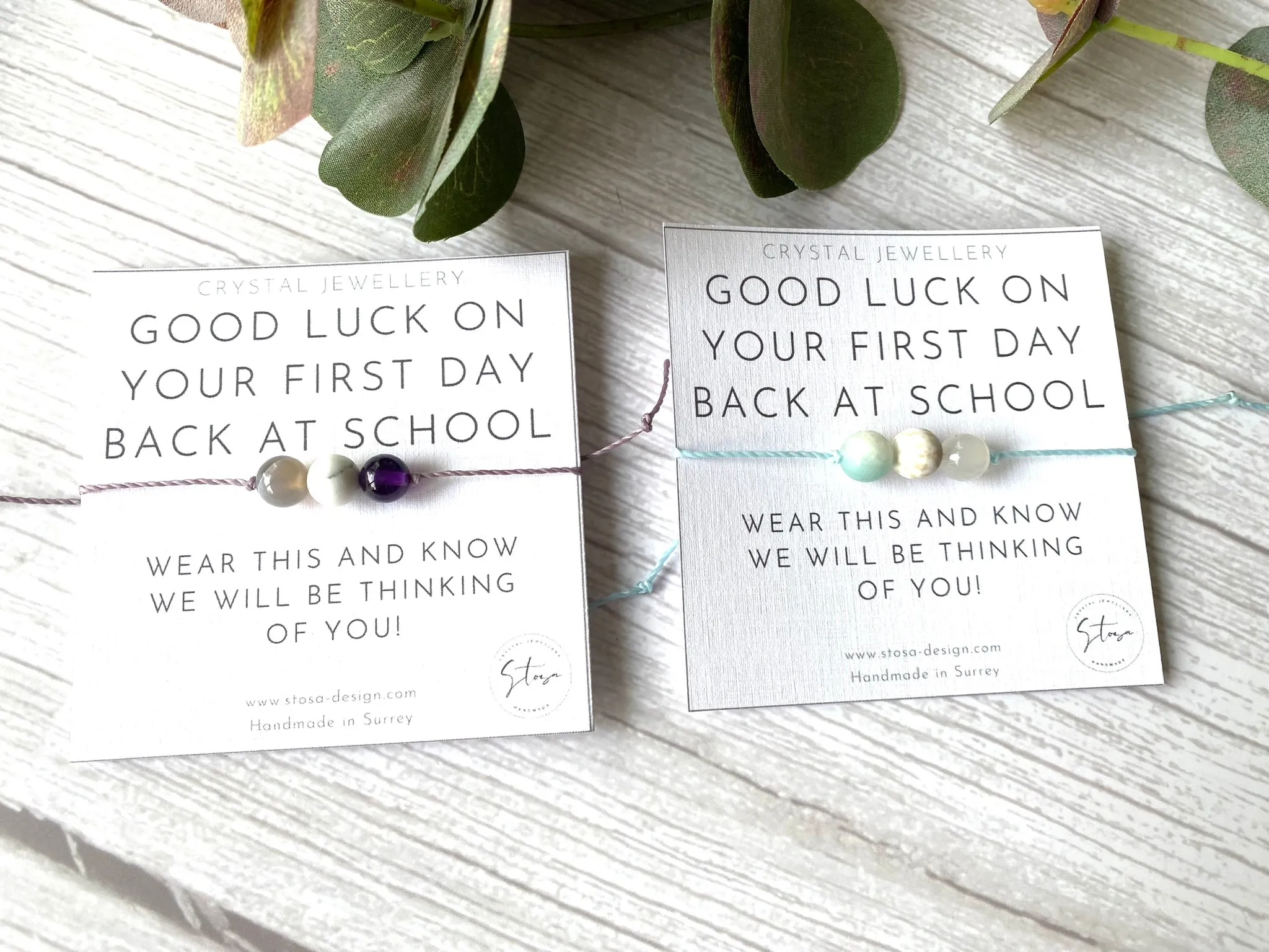 First Day Back At School Crystal Bracelet