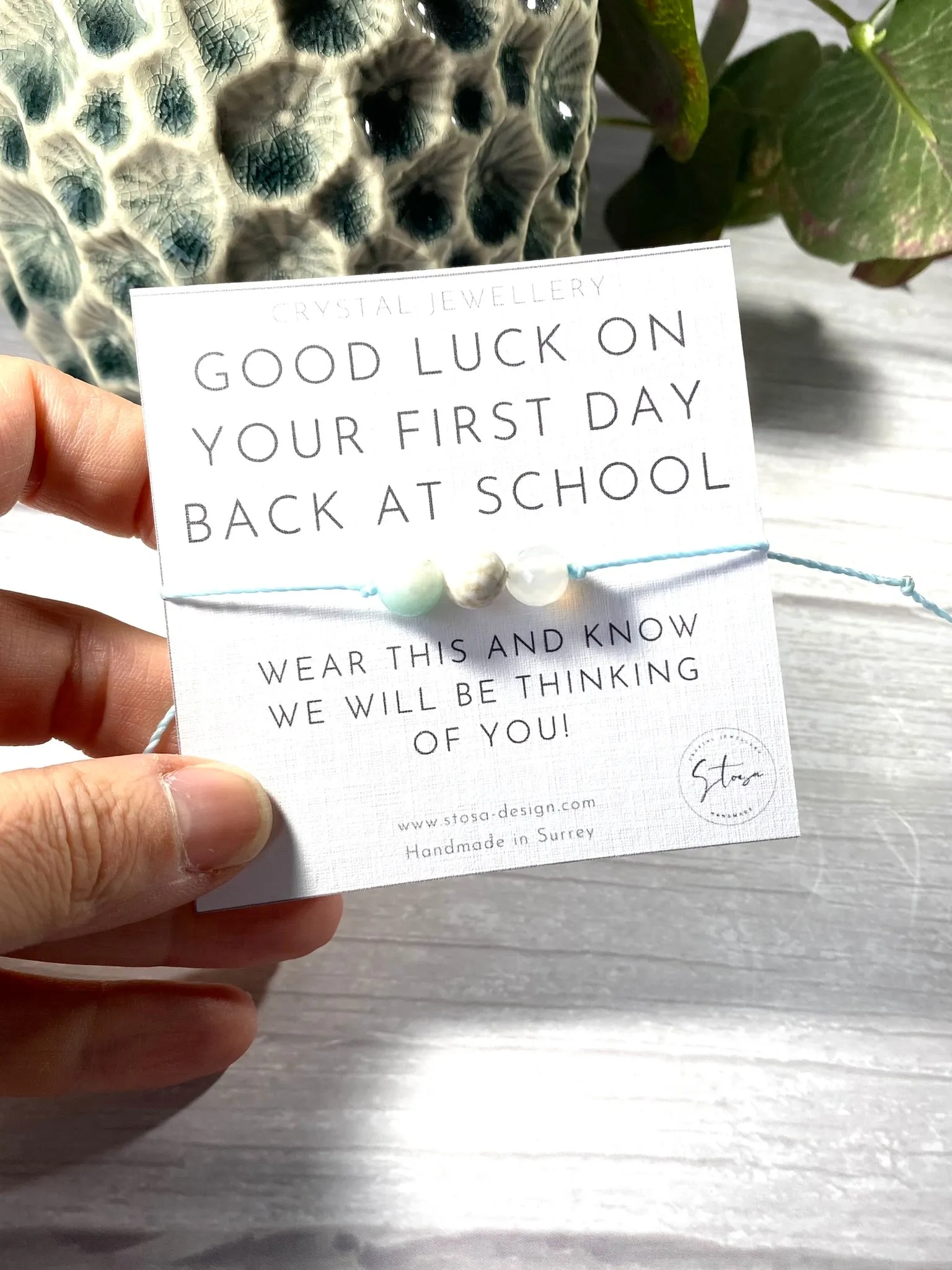 First Day Back At School Crystal Bracelet