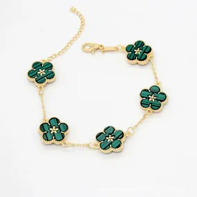 Five Leaves Flower Bracelets
