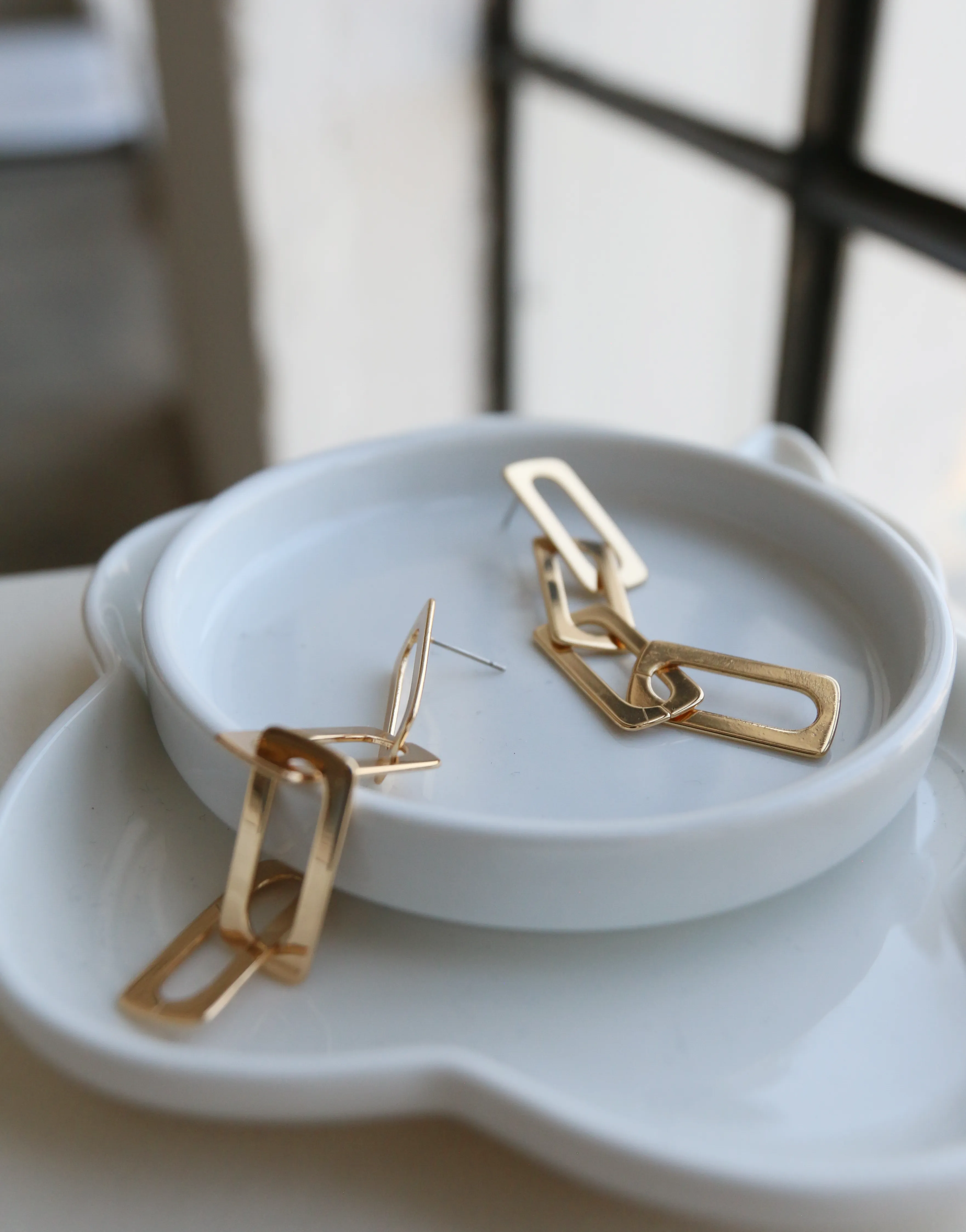Flat Chain Earrings