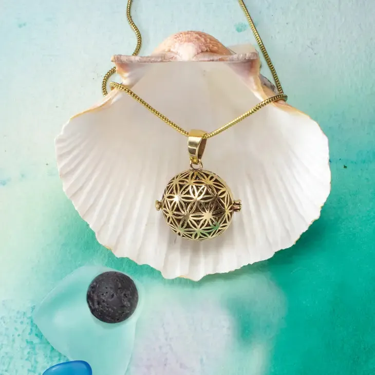 Flower Of Life Diffuser Necklace