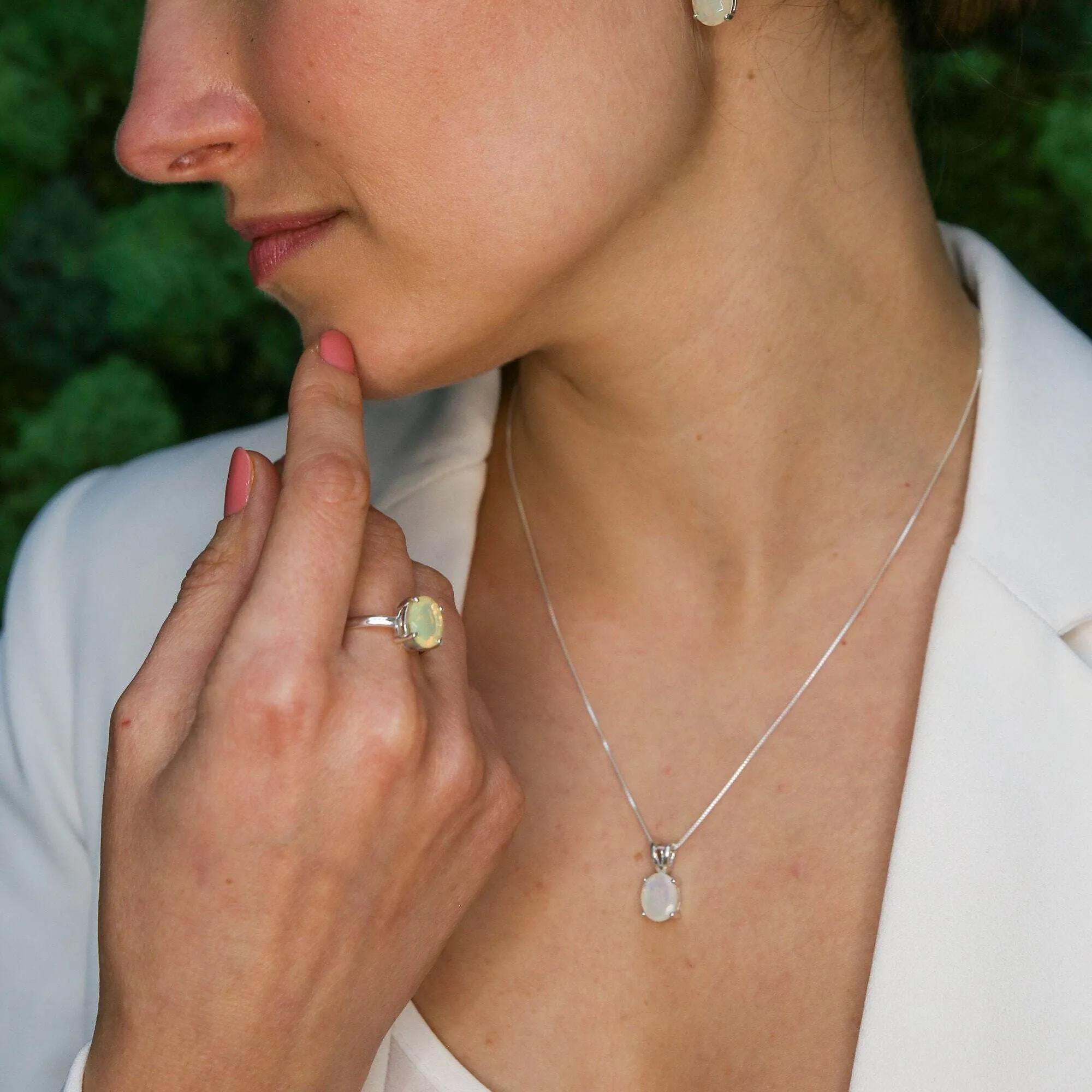 Genuine Aquamarine Necklace - Dainty Blue Pendant - March Birthstone Necklace