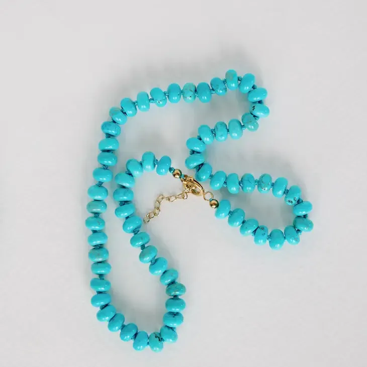Genuine Turquoise Candy Necklace