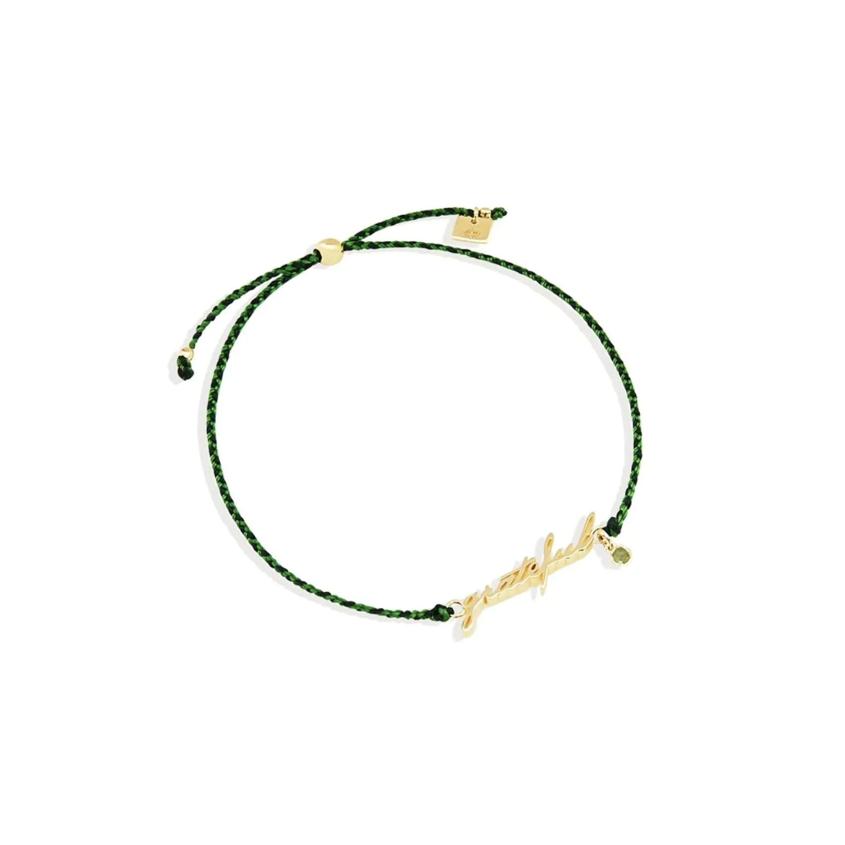 Gold Grateful Cord Bracelet