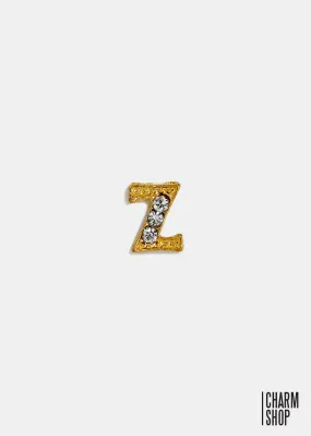Gold Letter Z Locket Charm