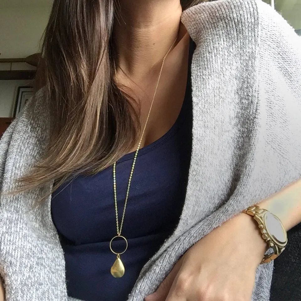 Gold Teardrop Locket