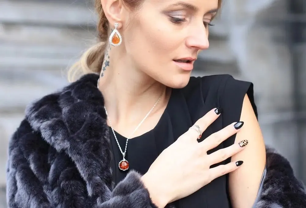 Golden Amber Pear Drop Frame Earrings - Elegant and Stylish | Sterling Silver & Baltic Amber