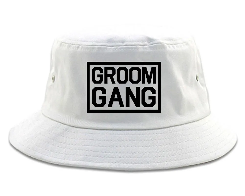 Groom Gang Bachelor Party Mens Bucket Hat