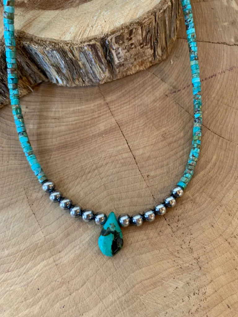 Handmade Sterling Silver Turquoise Necklace