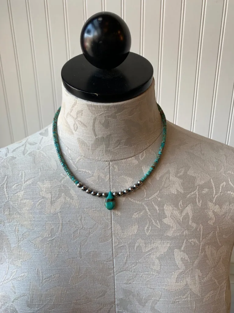 Handmade Sterling Silver Turquoise Necklace