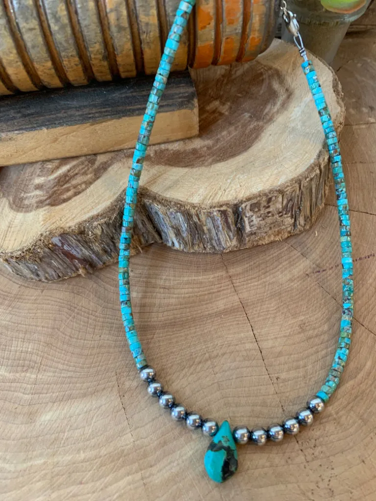 Handmade Sterling Silver Turquoise Necklace