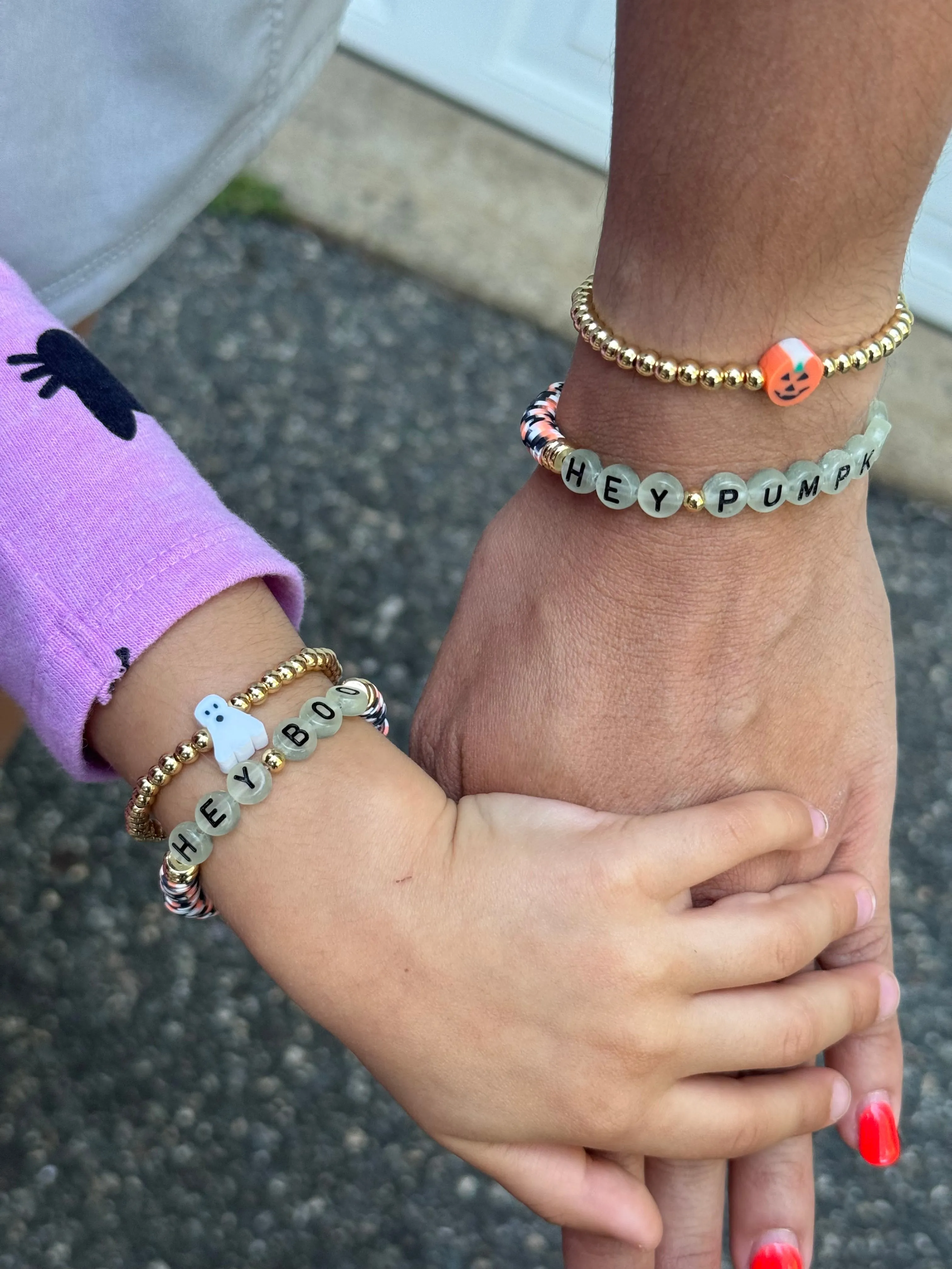 Hey Pumpkin Bracelet Stack