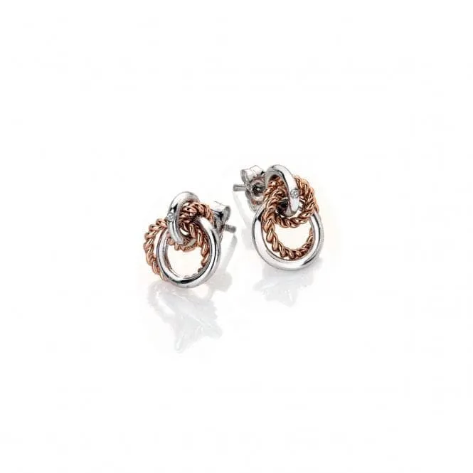 Hot Diamonds Unity Circle Earrings Rose Gold DE611