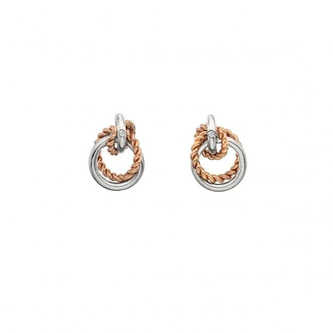 Hot Diamonds Unity Circle Earrings Rose Gold DE611