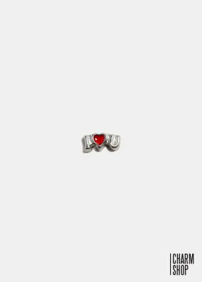 I Heart U Locket Charm