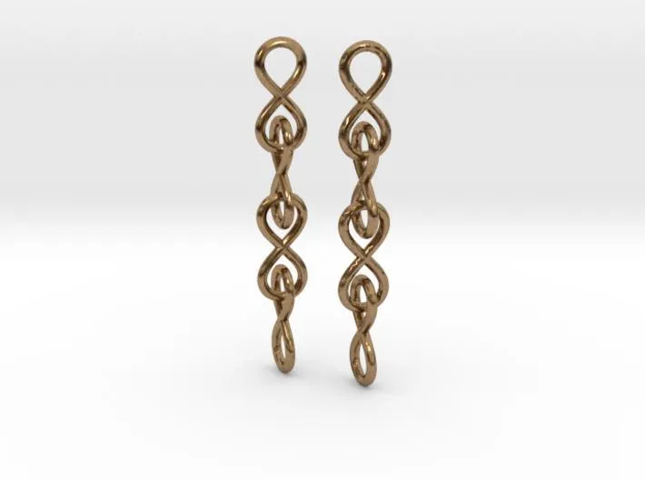 Infinity Chain Earrings (Metal)