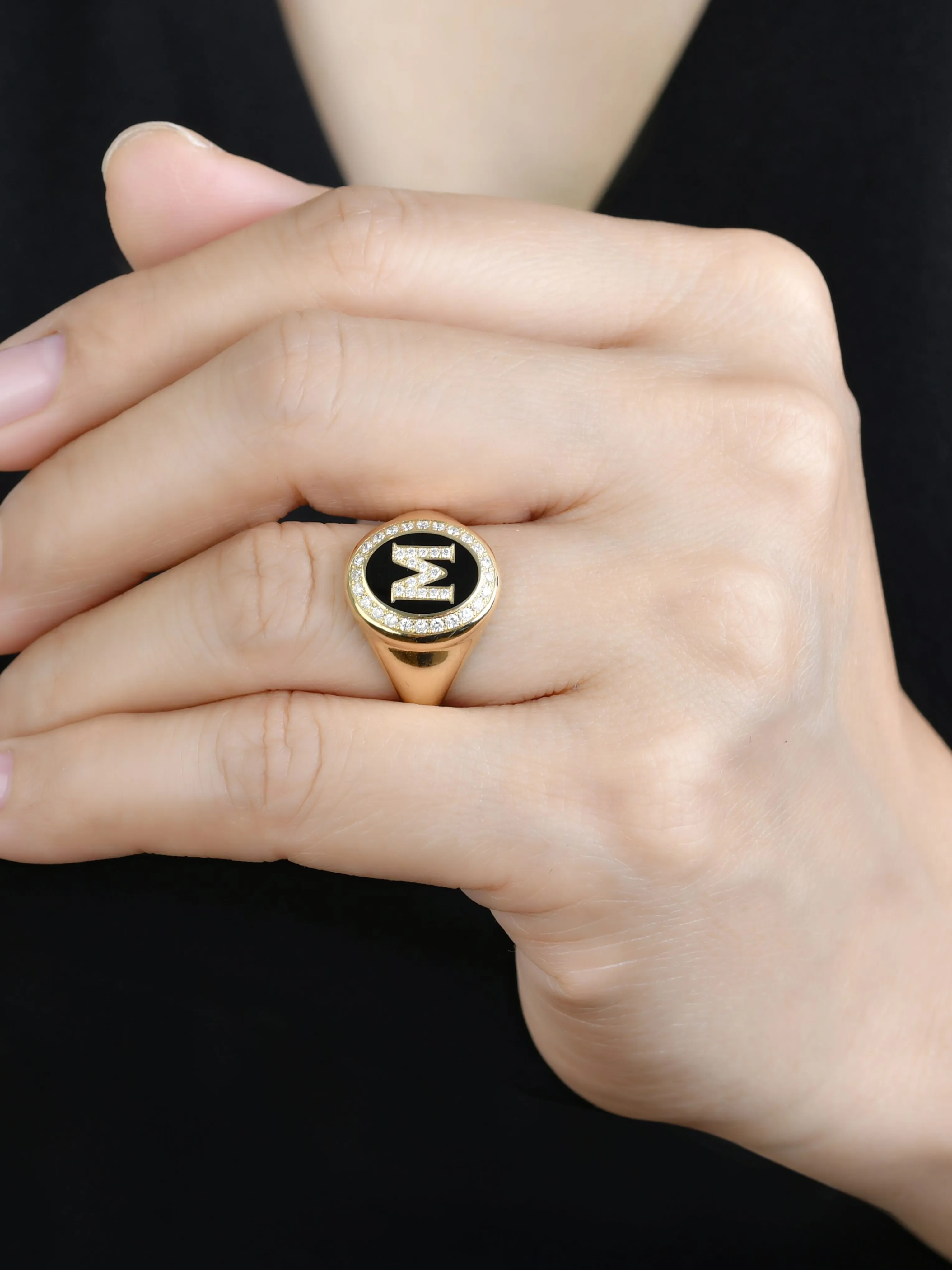 Initial Signet Ring