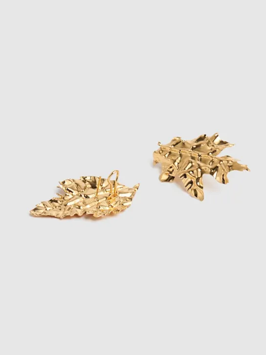 Jil Sander   EW5 4 leaf clip on earrings 