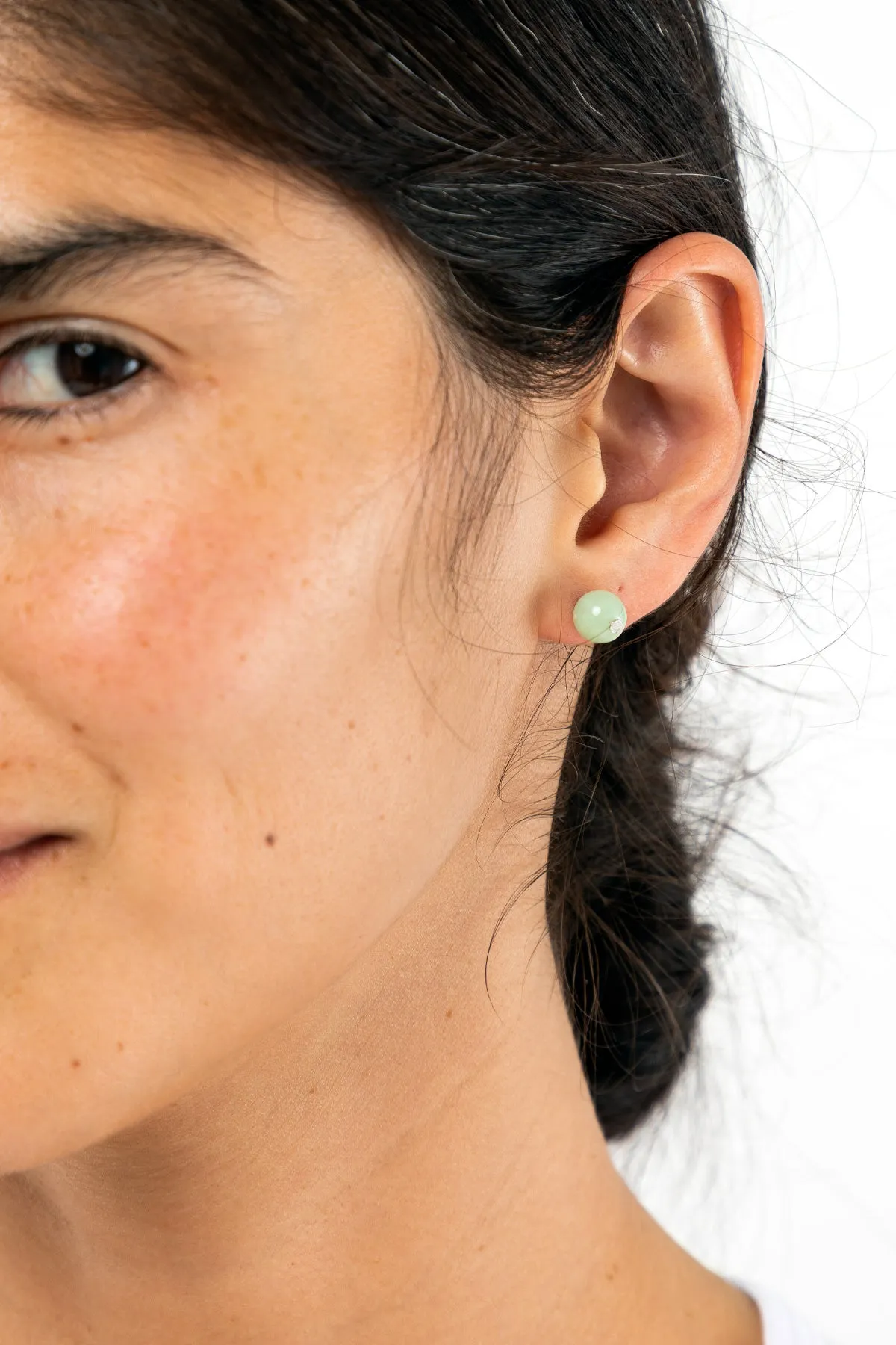 JWL8MS - 8mm Lucite Stud Earrings