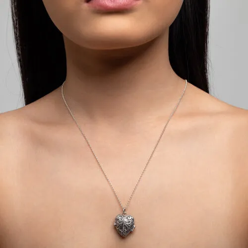 Keepsake Silver Heart Locket